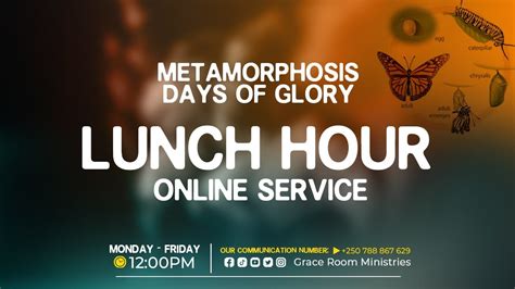 Metamorphosis Days Of Glory Fasting Day Pastor