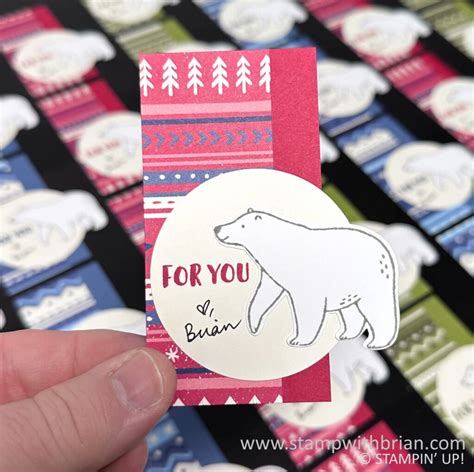 Beary Cute Holiday Tags Stamp With Brian