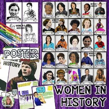 Women's History Month, Collaborative Poster Project and Writing Prompts ...