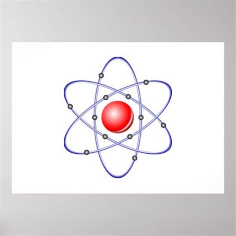 Science Atom Diagram Print | Zazzle