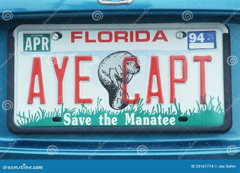 License Plate In Florida Editorial Stock Image - Image: 23167774