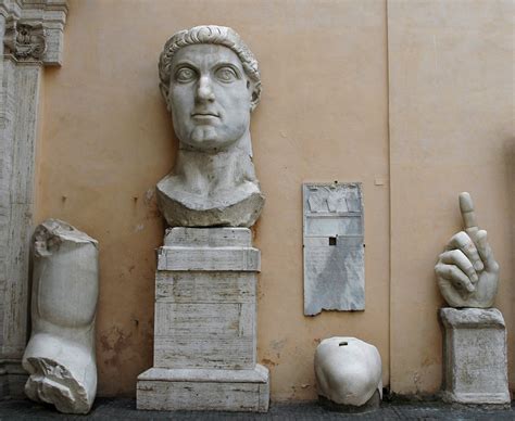 Parts Of The Colossus Of Constantine Rome Capitoline Museums Palazzo