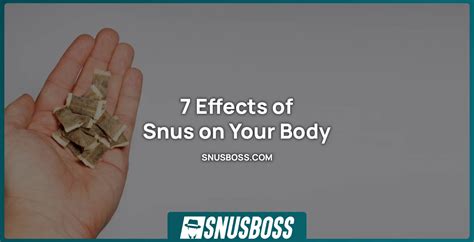 7 Effects of Snus on Your Body - Snusboss