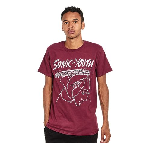 Sonic Youth Confusion Is Sex T Shirt Burgundy HHV