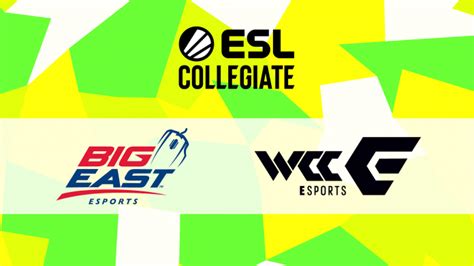 Esl Collegiate Extends Partnerships With Big East And Wcc Esports Insider