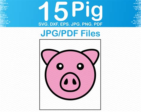 Pig Svg Pig Face Svg Piglet Svg Cute Pig Svg Files For Etsy