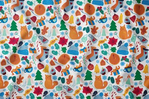 Cozy Winter Cartoon Seamless Pattern