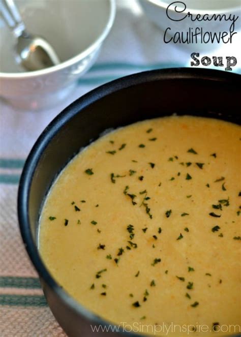 Creamy Cauliflower Cheese Soup