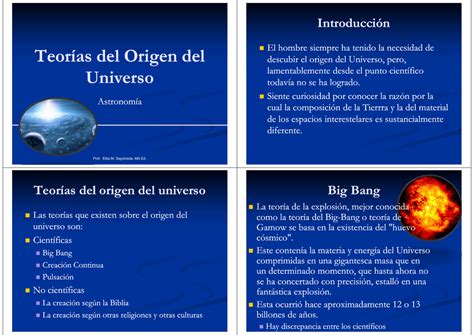 Origen Del Universo Teorias Vigentes Images