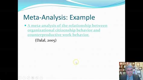 Introduction To Meta Analysis Youtube