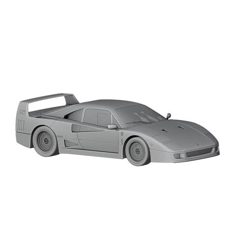 Stl File Ferrari F40 3d Print Ready 🧸 Obj ・3d Printing Design To Download・cults