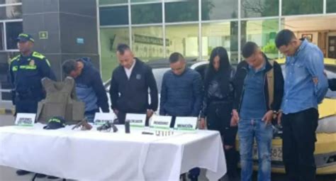 Seis Ladrones Que Se Hacían Pasar Por Policías Fueron Capturados En Bogotá