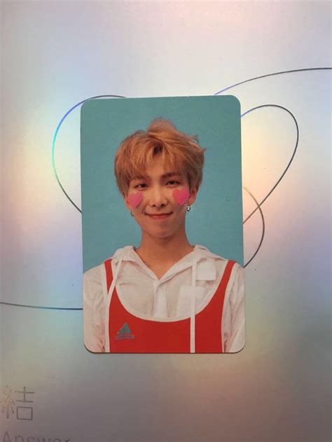 Bts Bangtan Love Yourself Answer Version “f” Rm Namjoon Official Photocard Bts Photo