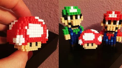 3d Perler Bead Patterns Mushroom - Design Talk