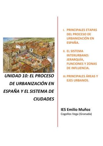 Unidad El Proceso De Urbanizaci N En Espa A Y El Sistema De Ciudades