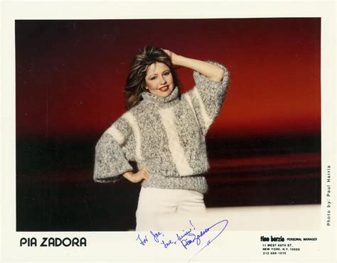 Pia Zadora Inscribed Printed Photograph Signed In Ink Historyforsale Item 53962