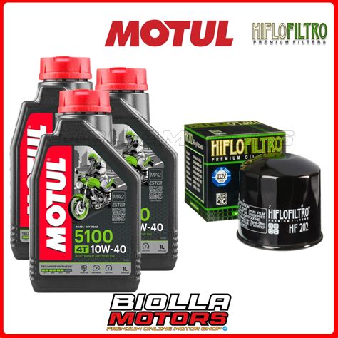 Kit Tagliando Honda Vt C Shadow Filtro Olio Motul W