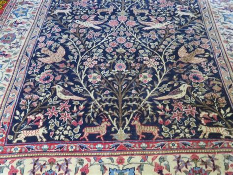 Kerman Tree Of Life Birds Deer Persian Rug Persian Rug Tree Of