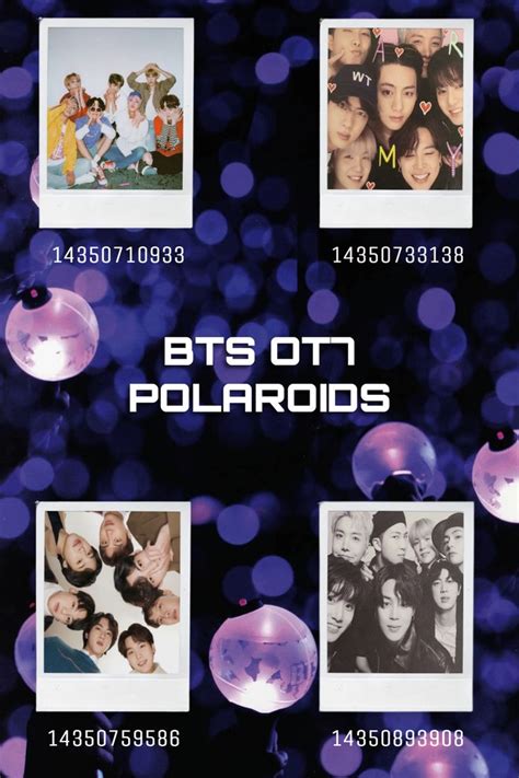 Roblox Bloxburg Bts Decals Roblox Image Ids Bts Christmas Photo Card Template