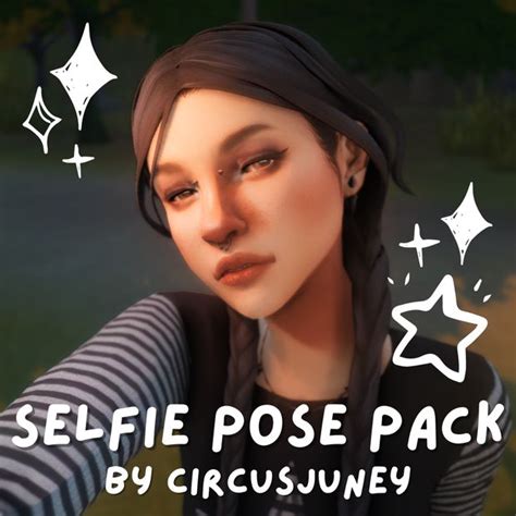 Simple Selfie Pose Pack Circusjuney In 2024 Sims 4 Selfie Poses