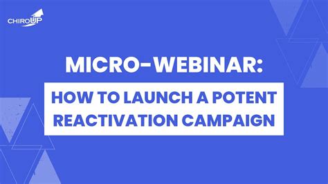 How To Launch A Potent Reactivation Campaign Youtube