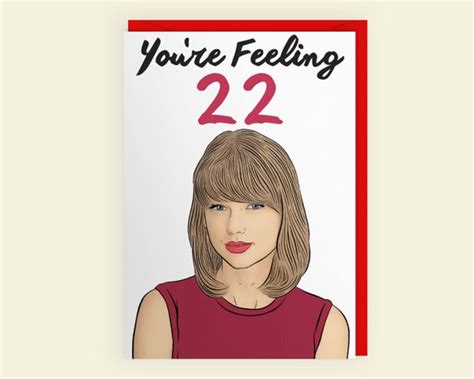 Taylor Swift 22 Birthday Card Birthday Cake Images