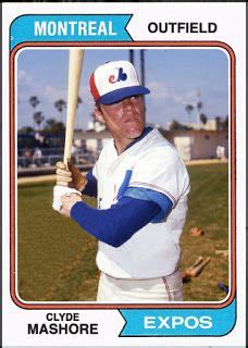 WHEN TOPPS HAD BASE BALLS MISSING IN ACTION 1974 CLYDE MASHORE