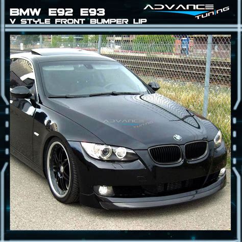 Fits 07 10 BMW E92 E93 3 Series Coupe 2DR V Style Front Bumper Lip