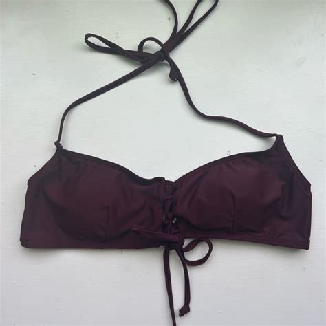 Joe Boxer Swim Joe Boxer Burgundy Bikini Top Poshmark