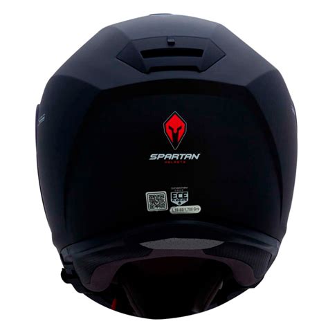 Casco Spartan Gecko Sv Solid Negro Mate Punto Llantas