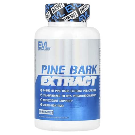 EVLution Nutrition Pine Bark Extract 240 Mg 90 Veggie Capsules