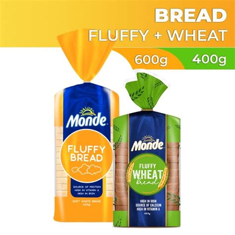 Monde Fluffy Bread 600g Monde Wheat Bread 400g Lazada Ph