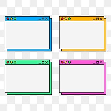 Four Different Colored Frames With Numbers And Symbols On Them