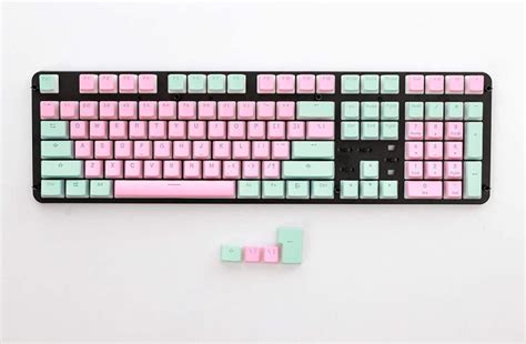 Hk Gaming Double Shot Pbt Pudding Keycap Set Tasten Miami Vice