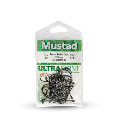 Mustad Demon Perfect Circle X Strong Np Bn Blue Bite Bait And