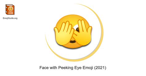 Face With Peeking Eye Emoji Meaning Pictures Codes