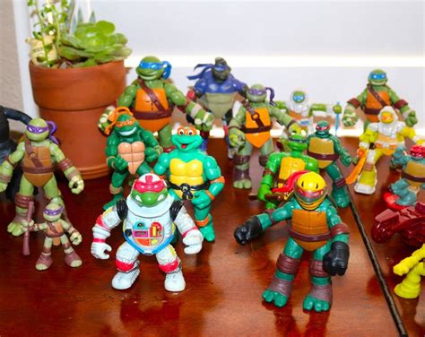 Vintage Teenage Mutant Ninja Turtles Figures Lot Playmates 80s-90s ...