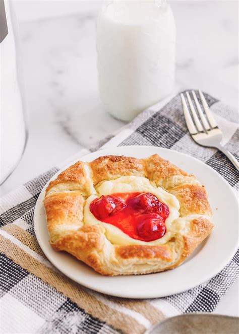 Easy Cream Cheese Cherry Danish Recipe Lil Luna