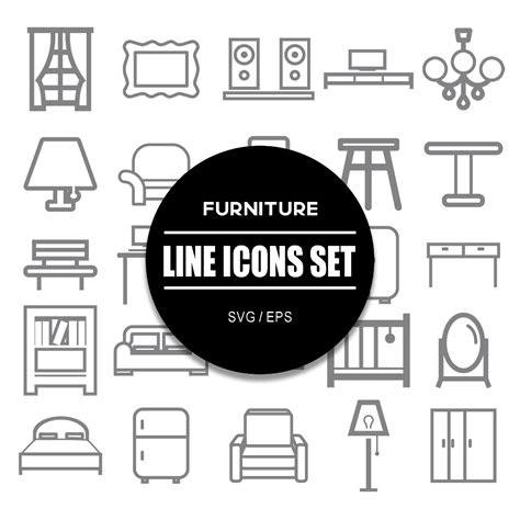 Furniture Icon Set - MasterBundles