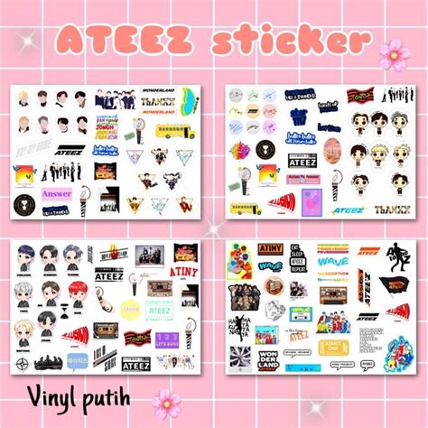 Atiny Hongjoong Yunho ATEEZ Pack Sticker Set Shopee Malaysia