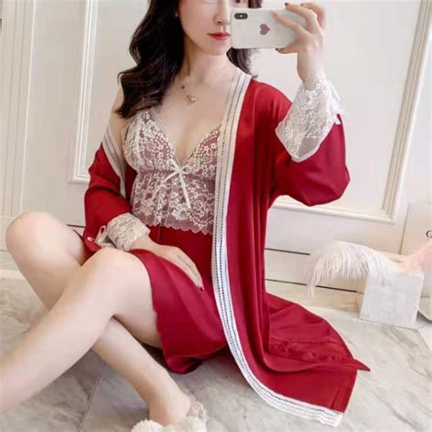 Jual Manja Girl One Set Kimono Dress Lingerie Sexy Shopee Indonesia