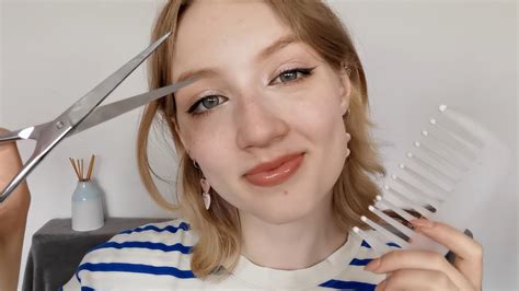 [asmr] Curly Hair Routine Wash And Cut 💇‍♀️🚿~ Soft Spoken Layered