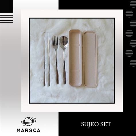 Jual Cutlery Set Sendok Set Garpu Sumpit Korea Sujeo Stainless Kotak