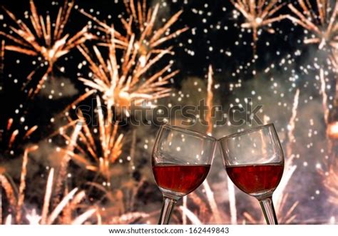 Glass Red Wine Celebration Stock Photo Edit Now 162449843