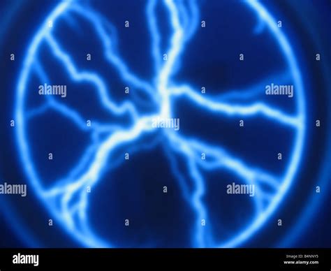 Lightning bolt plasma display Stock Photo - Alamy