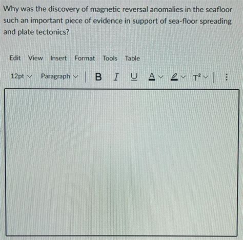 Solved Why was the discovery of magnetic reversal anomalies | Chegg.com