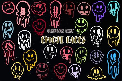 Emoji Faces Font by Nongyao · Creative Fabrica