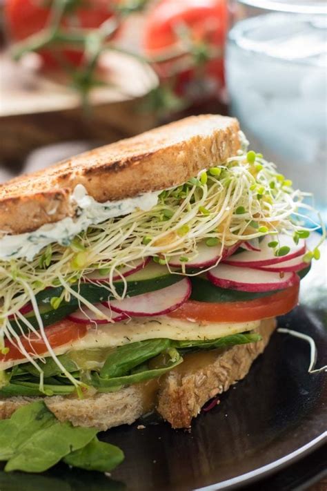 The Best Veggie Sandwiches With Herbed Cream Cheese Neighborfood