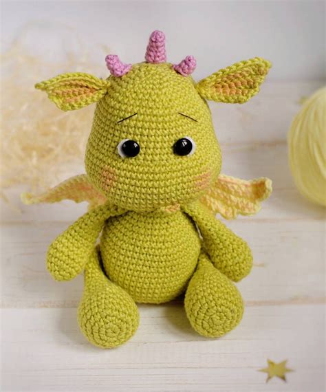 Crochet Dragon Pattern Amigurumi Dragon Pattern Plush Dragon Etsy