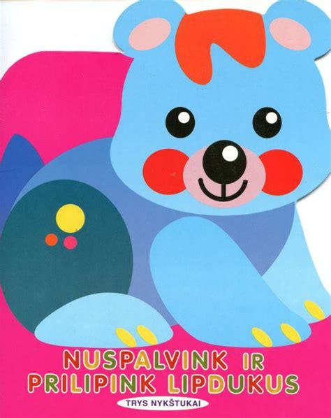 Meškis Nuspalvink ir prilipink lipdukus Patogupirkti lt